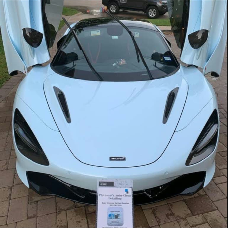 White McLaren detailed by Platinums Mobile Detailing